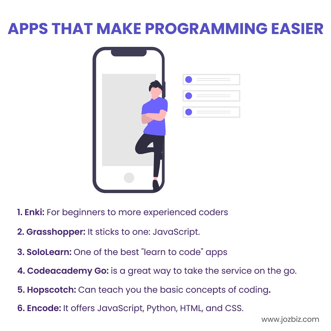 jozbiz's tweet image. Want to learn to code but can't afford a course?
Coding apps are the smart answer, letting you learn to code wherever you go.
#jozbiz #coding #codingapps #apps #learntocode #android #ios #apps