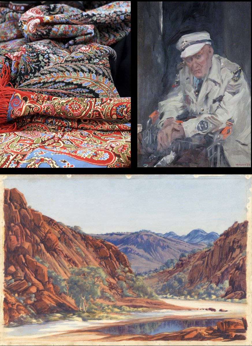 Don’t miss our Zoom Coffee Morning at 11.00 today. Vivienne on Norwich Shawls, Rosemary on the paintings of Namatjira, and Geoffrey on the portrait of his uncle, Arthur Gathercole in the People’s Millennium Exhibition.