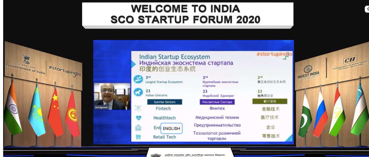 startupindia's tweet photo. India has a robust Startup policy and is the 3rd largest Startup ecosystem in the world. Our #StartupIndia initiative has enabled hubs and unicorns across states &amp; UTs in India~@anilarch, Joint Secretary @DIPPGOI https://t.co/lOpQC8uBC9