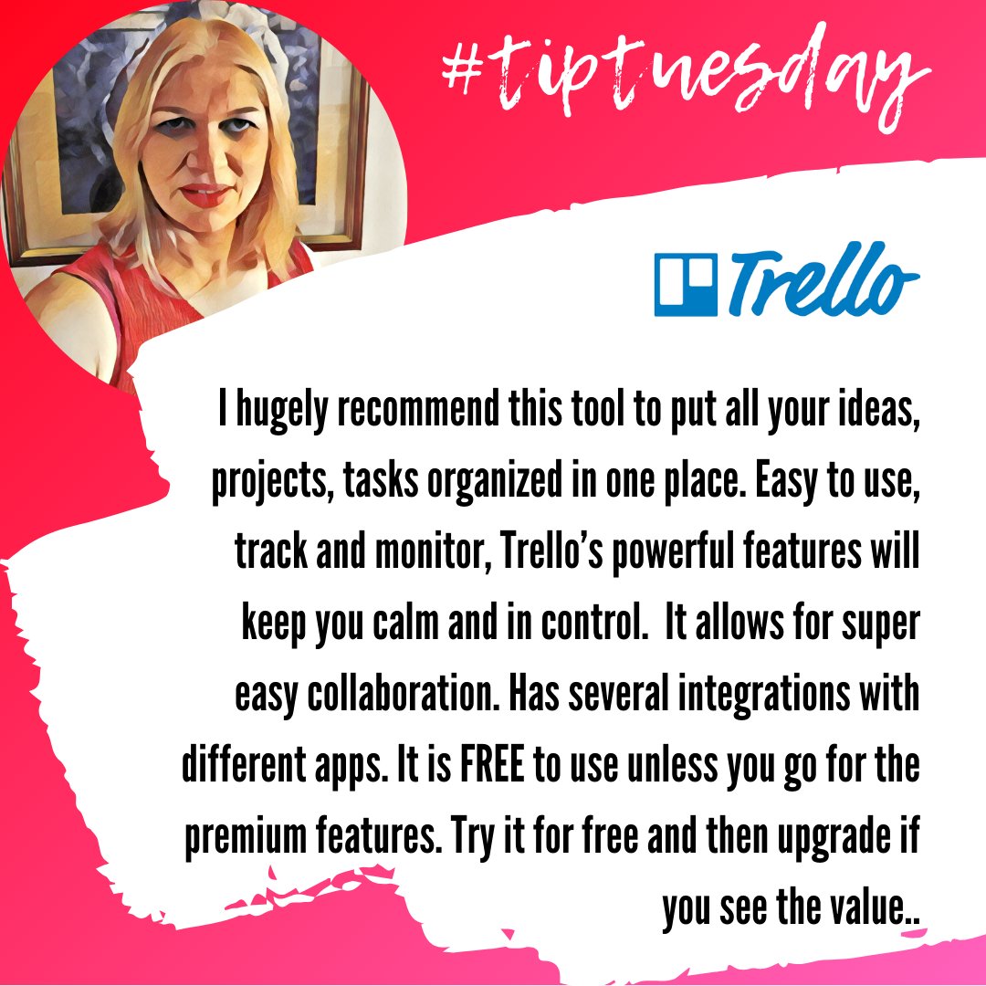 anjuligo's tweet photo. Easy to use, track and monitor, Trello’s powerful features will keep you calm and in control. Once you get hooked on, you will stay on this powerful platform forever. It allows for super easy collaboration!

#digitalmarketingtips #trello https://t.co/ysaDwnHt6h