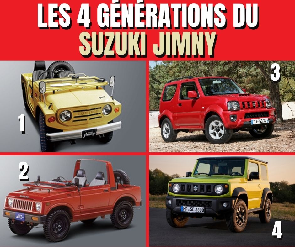 Des fans du Suzuki Jimny ici ? Quelle est votre génération préférée du petit 4x4 ?