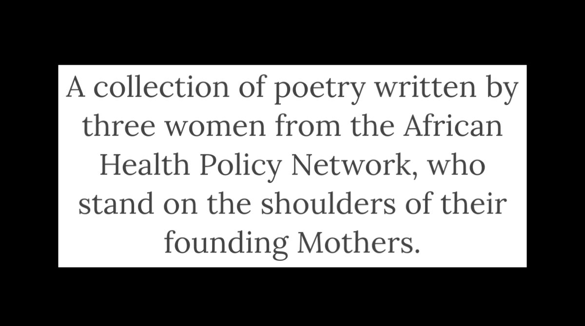 Today we are sharing three beautiful poems from women from @AHPN an organisation set up 22 yrs ago by a group of strong vocal #African women to get their voices heard at conferences about #HIV bit.ly/BlackHIVstories #BlackHistoryMonth #BlackLivesMatter #BlackHIVstories