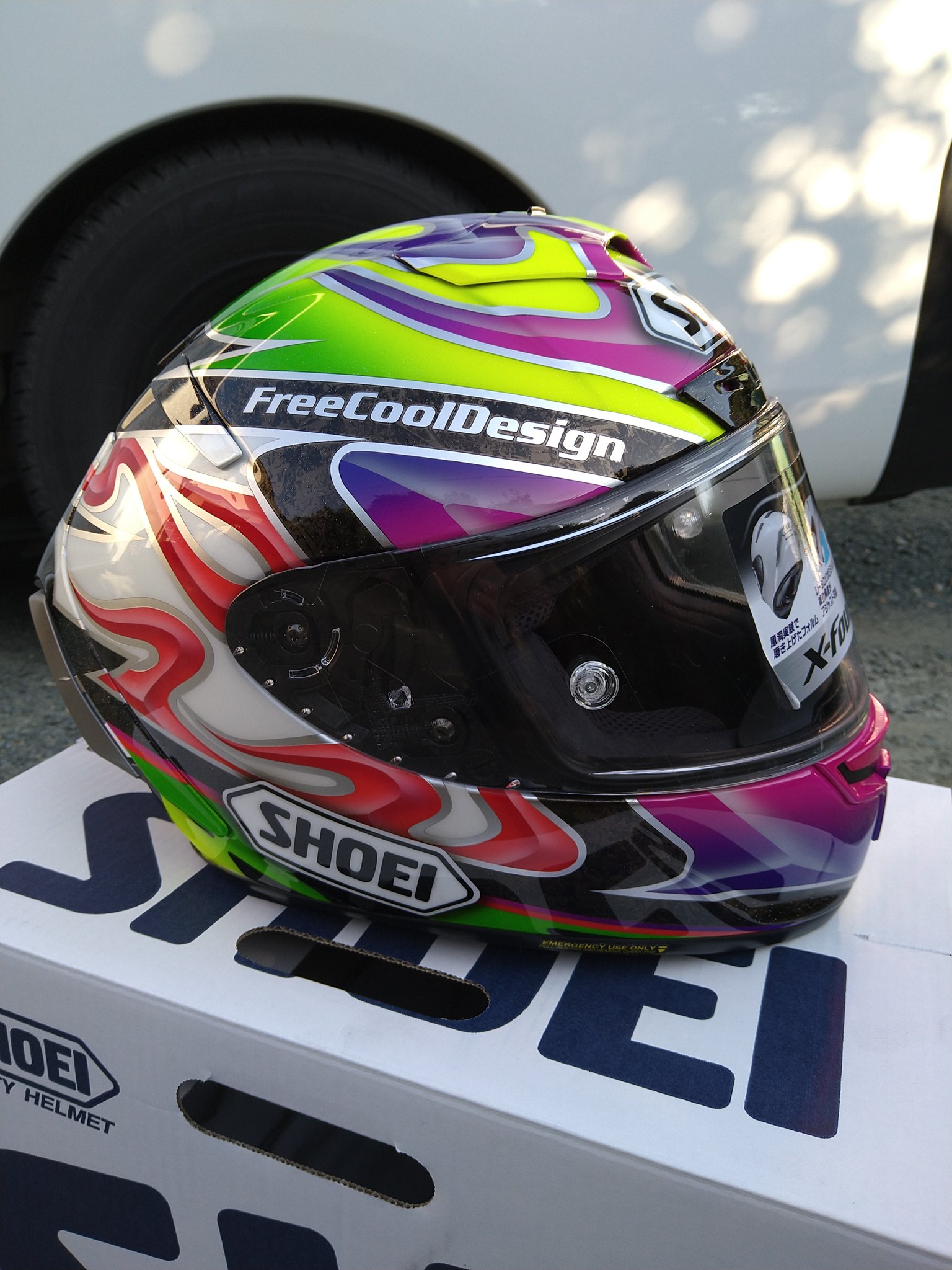 若井伸之 レーサーレプリカ ヘルメット 廃版 SHOEI X-8 若井 伸之 選手