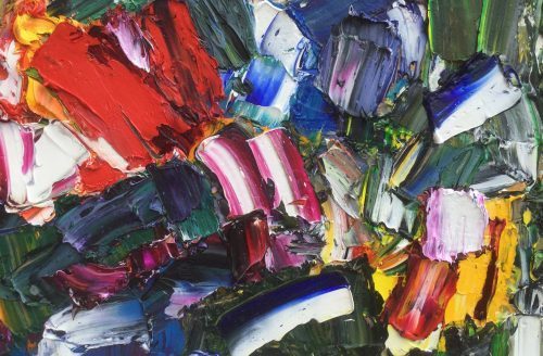HSoA_UK's tweet photo. HSoA Patron Alan Gouk in his Montrose studio. Back in March, Alan postponed his larger works & turned his palettes into a series of improvisations - The Mineral Series. Read about Alan, his work and his dedication to our school on our news page
#alangouk #hsoapatron #britishart https://t.co/VK3qZcjXBG