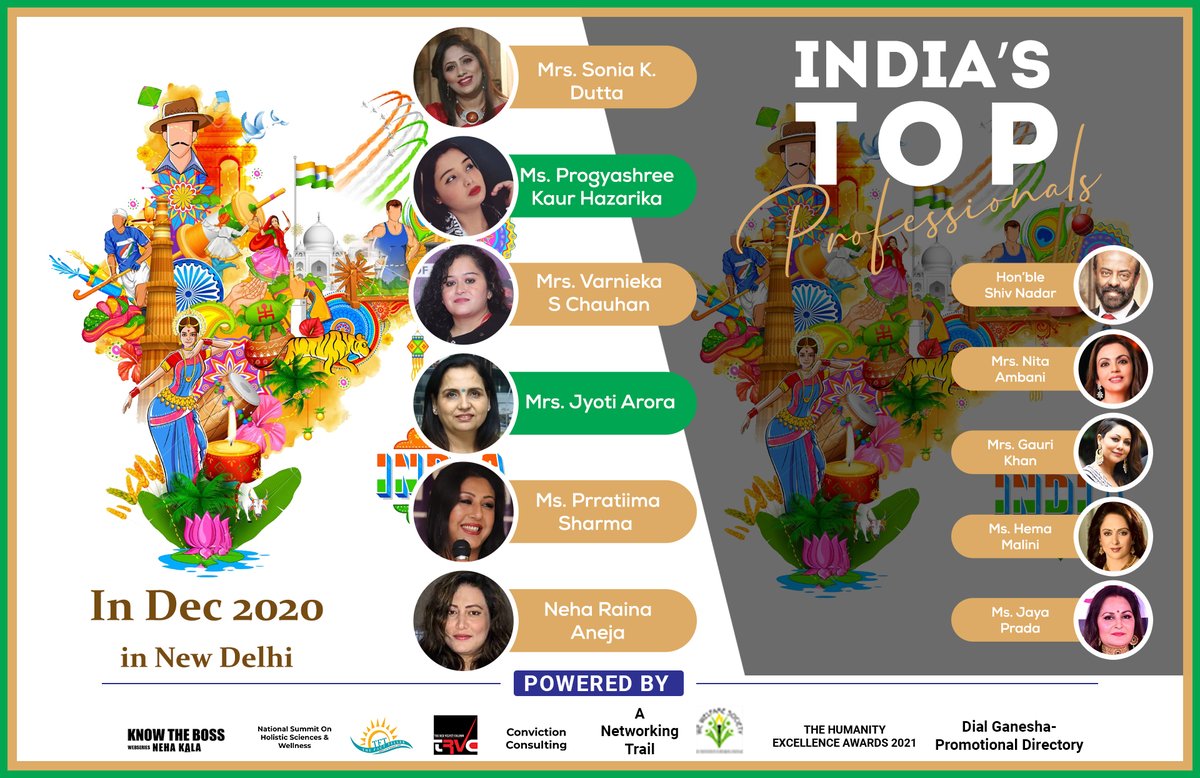 BudYourPRbyNK's tweet photo. Set of India's Top Professionals-A Allure Coffee Table Book featuring, the ones who help to Create the Indian Standards.. 

Come join in the Event in December-2020 at the New Delhi..

#IndiasTopProfessionals #NehaKala #TheyCreateHistory #TheRedVelvetColumn #TheFactTeller https://t.co/4RNGXOL7TF