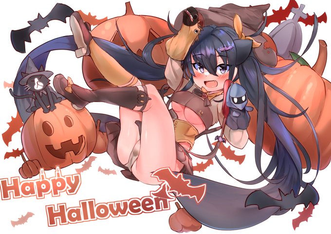 [R-18] 萬聖節 #萬聖節 #オリジナル #女の子 #お尻 #大腿 #ロリ #ロリ巨乳 #足  