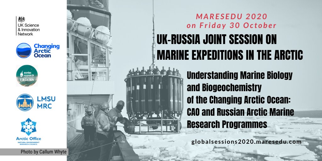 Last day to register for the free virtual session: UK-RUSSIA JOINT SESSION ON MARINE EXPEDITIONS IN THE ARCTIC At #maresedu2020 conference on Fri 30 Oct Registration is free! 👉bit.ly/374MAwM @NERCscience #UKinArctic @BMBF_Bund #ArktisImWandel @UKSINet @Arctic_Office