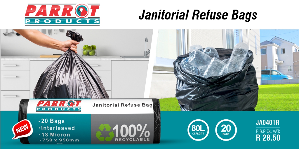 ParrotProducts's tweet photo. Our janitorial category is growing, and we are so excited to introduce to you our Janitorial Refuse Bags - Now Available!
https://t.co/Mg2ikXBzrK
✔Keep clean, eliminate dirt, and manage waste.
#Janitorialproducts #refusebags #keepclean https://t.co/5LCA0YqV4P