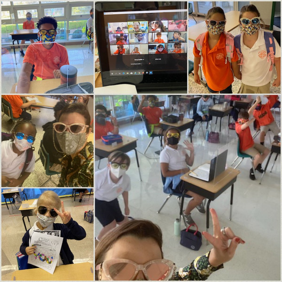 westlabschool's tweet photo. #WestLabUnited kicks off #RedRibbonWeek by throwing shade. Nothing is going to hold down these kiddos! @MDCPSCentral @MDCPS @StdtSvcsMDCPS https://t.co/GANS8r2TDO