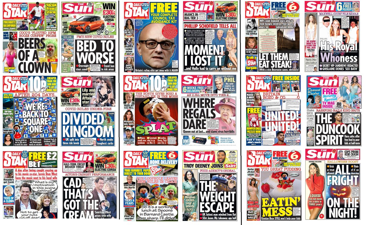 Where the Sun has tackled the meals row, it has been to praise Rashford and ordinary people, not to hold the PM to account.The Star is outshining the Sun, day in, day out, a week ago and already there are more examples. The evidence grows daily(9)