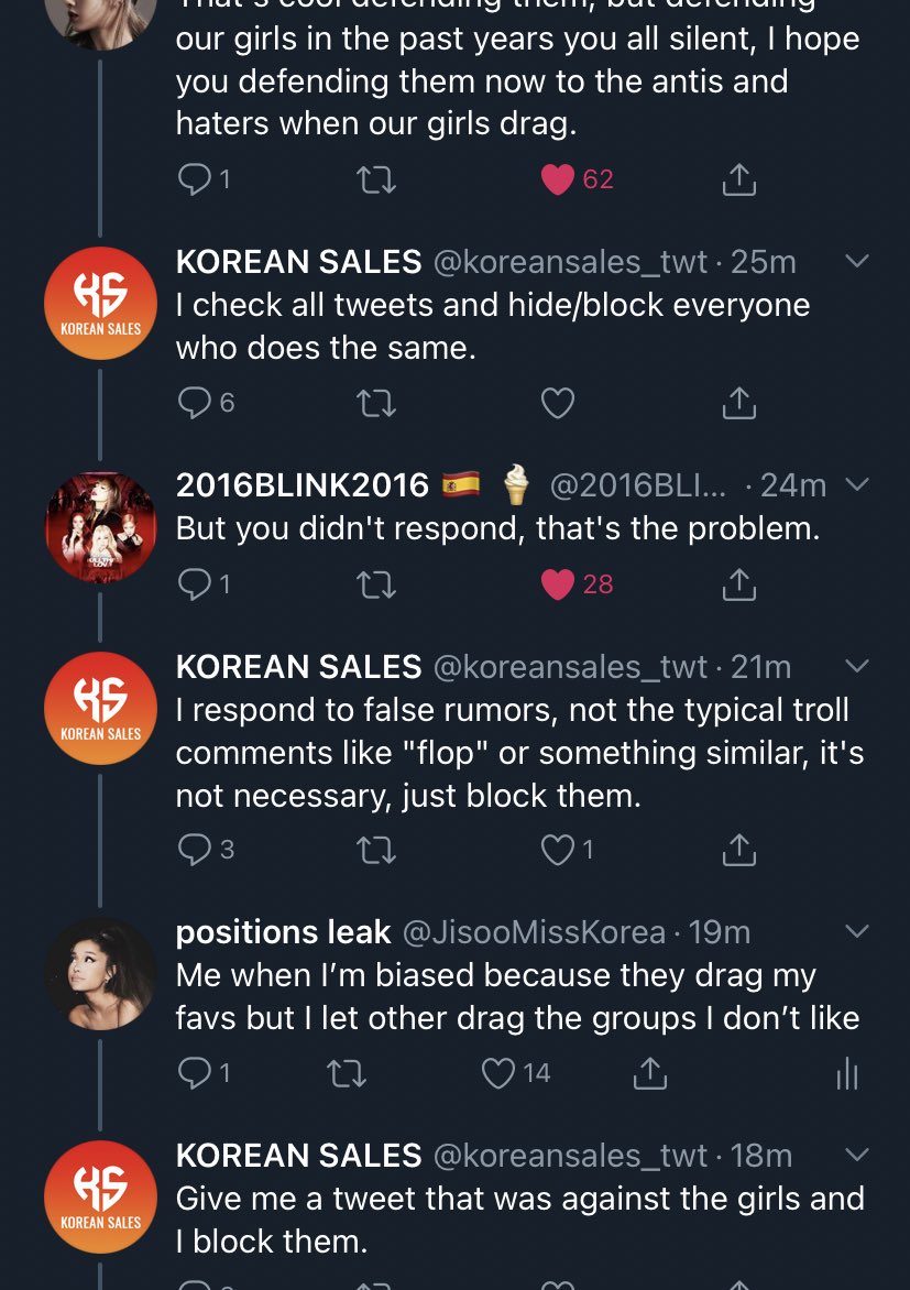 My only problem is their hypocrisy saying they do the same for every artist when they clearly DONT. Stop with the hypocrisy  @koreansales_twt