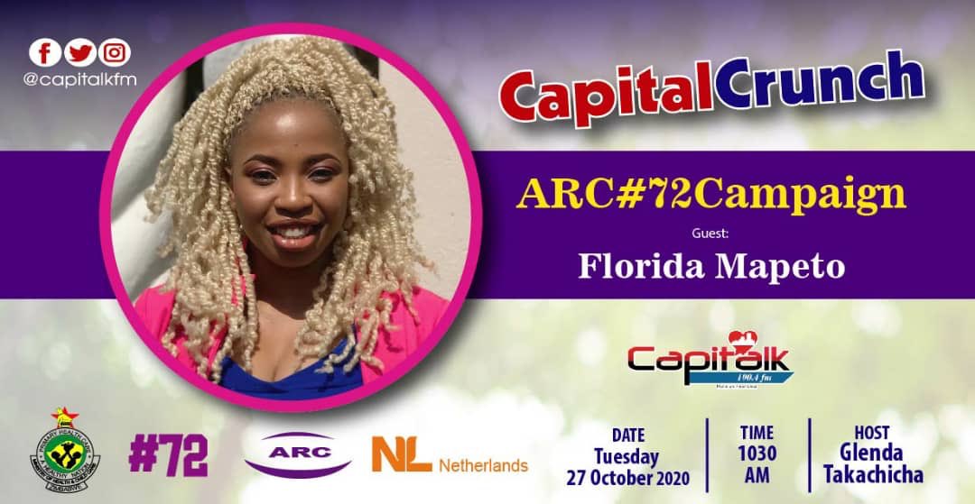 AdultRapeClinic's tweet photo. Join us at 10:30am on @capitalkfm
as ARC’s Communications Officer Floridah R Mapeto speaks on the #72 Nationwide Campaign https://t.co/e6yLtpMT2g