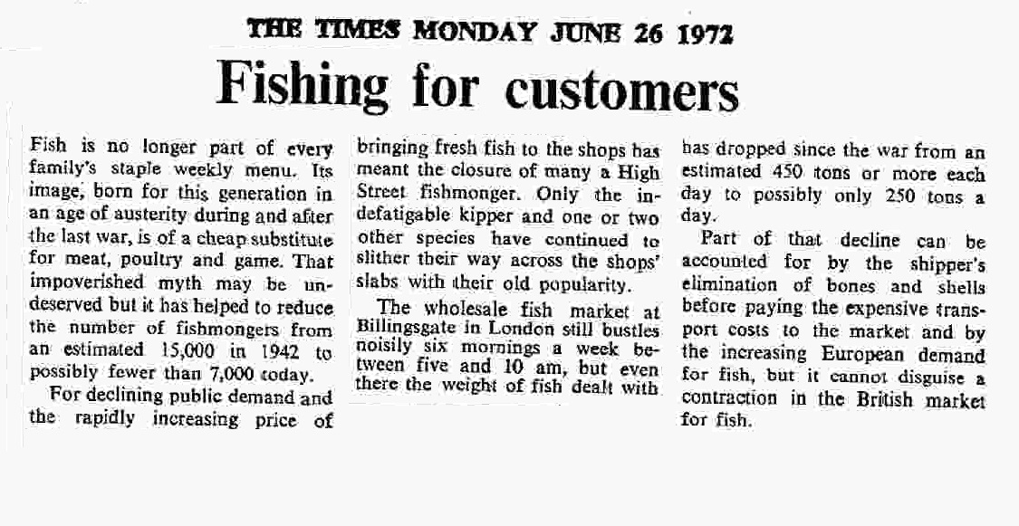 16. Fish sales in the UK are in decline, and the European market has become important.