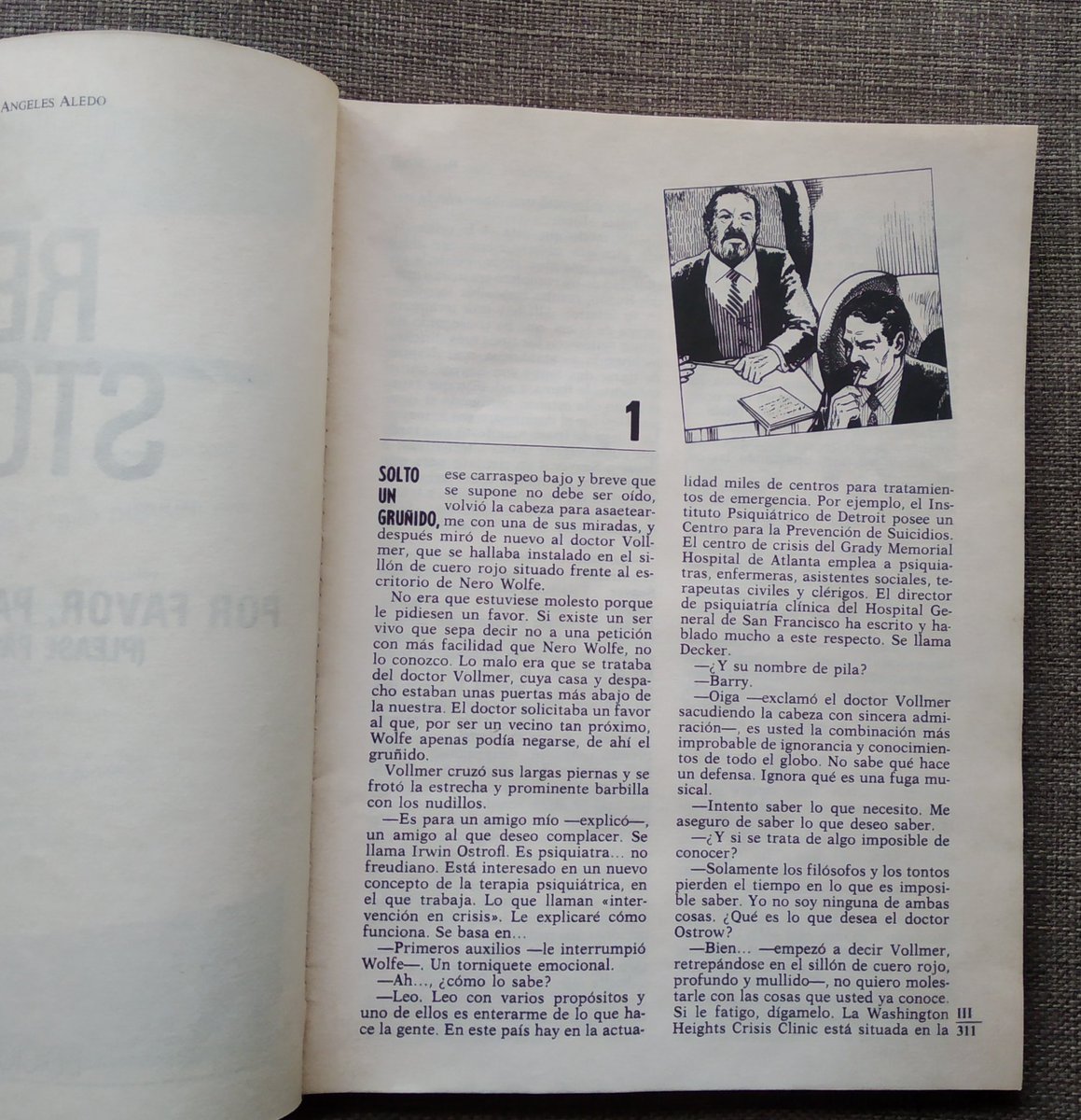 LibrosVintage's tweet photo. ...y dos números después un nuevo caso de #NeroWolfe:
'Por favor, pase el acusado' de Rex Stout.
#CírculodelCrimen nº 16.
#EdicionesForum, 1983.
Portada e ilustraciones de Leandro Blasco. https://t.co/cy6q3OeBeZ