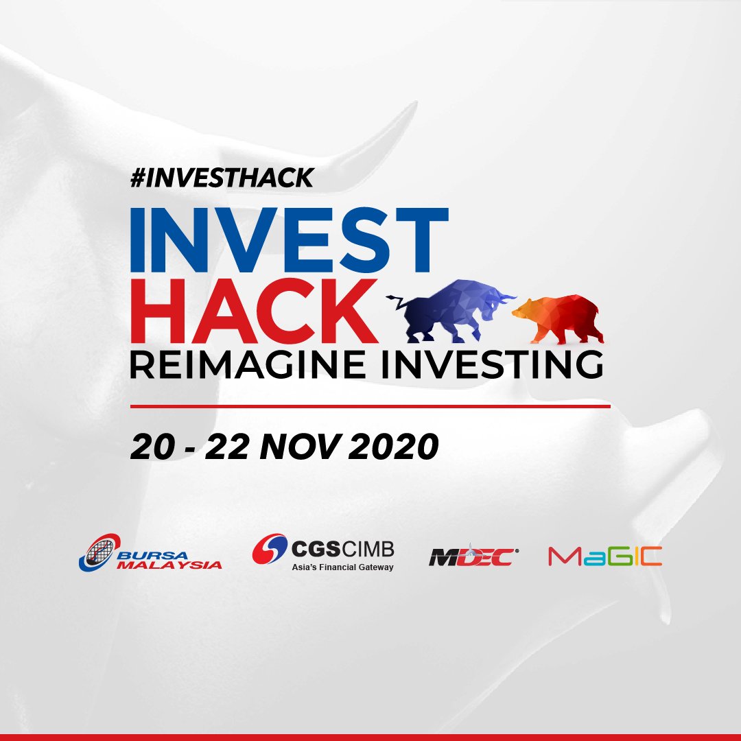 jomhackmy's tweet photo. THE REGISTRATION IS NOW OPEN! Come join #InvestHack, Malaysia’s first retail investment hackathon brought to you by @BursaMalaysiaKL @BursaMKTPLC & CGS-CIMB. We want to make share investing more attractive and accessible to all. Sign-up now at https://t.co/WfMkPtWmsO https://t.co/xAZds0xVHx