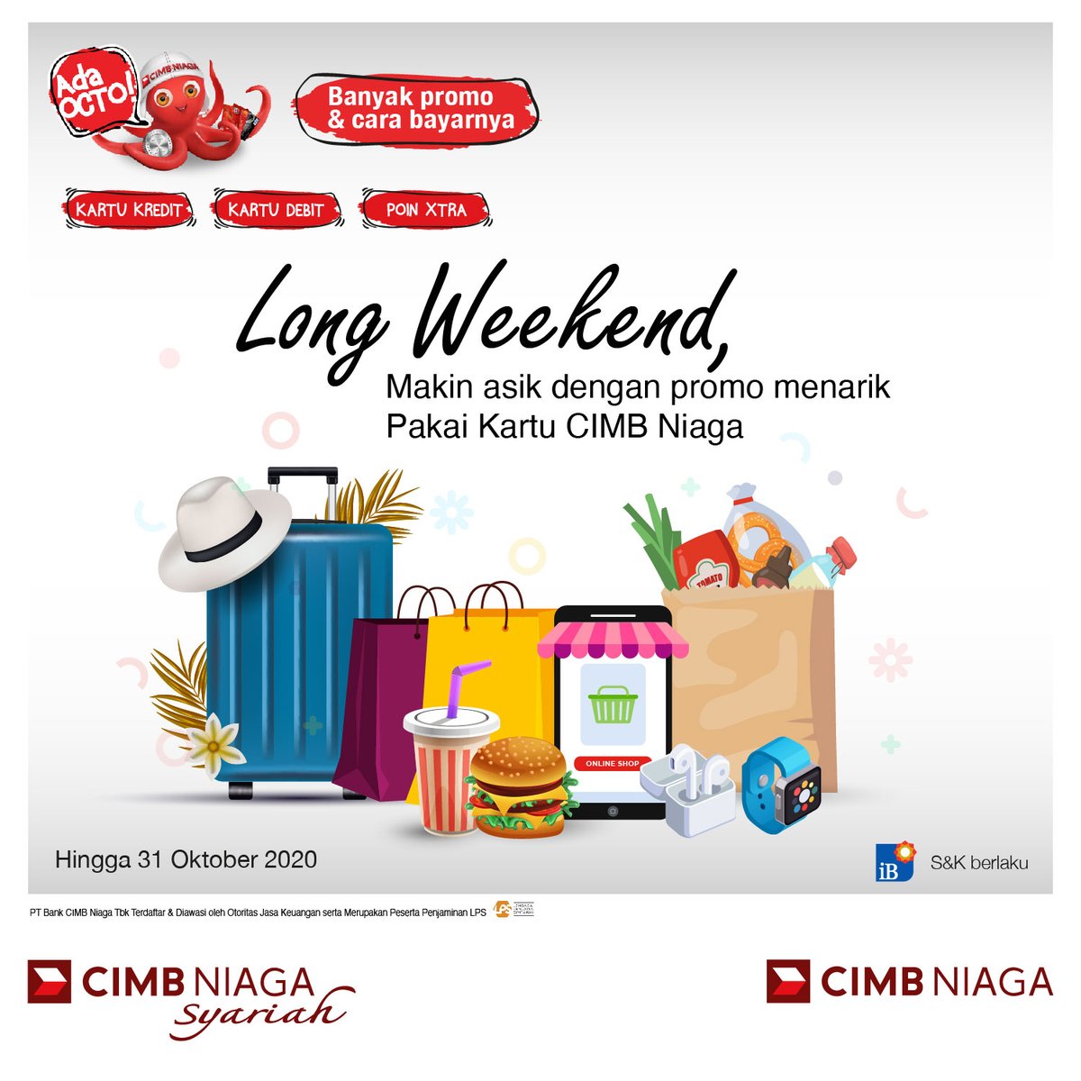 Cimb Niaga على تويتر Selamat Siang Ibu Mely Mohon Maaf Untuk Program Promo Long Weekend Telah Berakhir Untuk Program Promo Lain Ibu Dapat Mengikuti Update Melalui Website Kami Di Https T Co Sh9rr4n9sc Terima Kasih