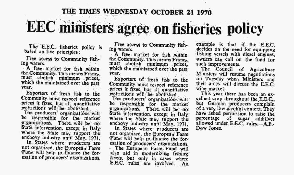 19. The proposed policy involved a free market of fish whereby Norway would be restricted in terms of subsidies, we would have better sales access and legislative input in an important market, and the Farm Fund could be used to modernise fishing fleets.