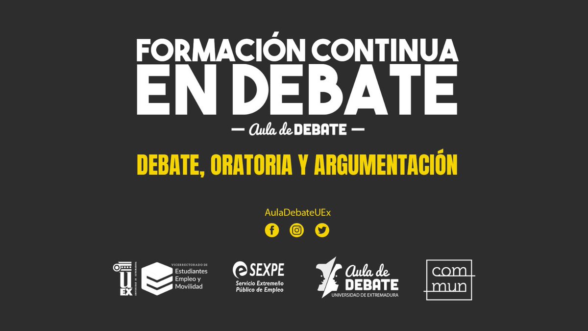 Aula Debate UEX tweet media