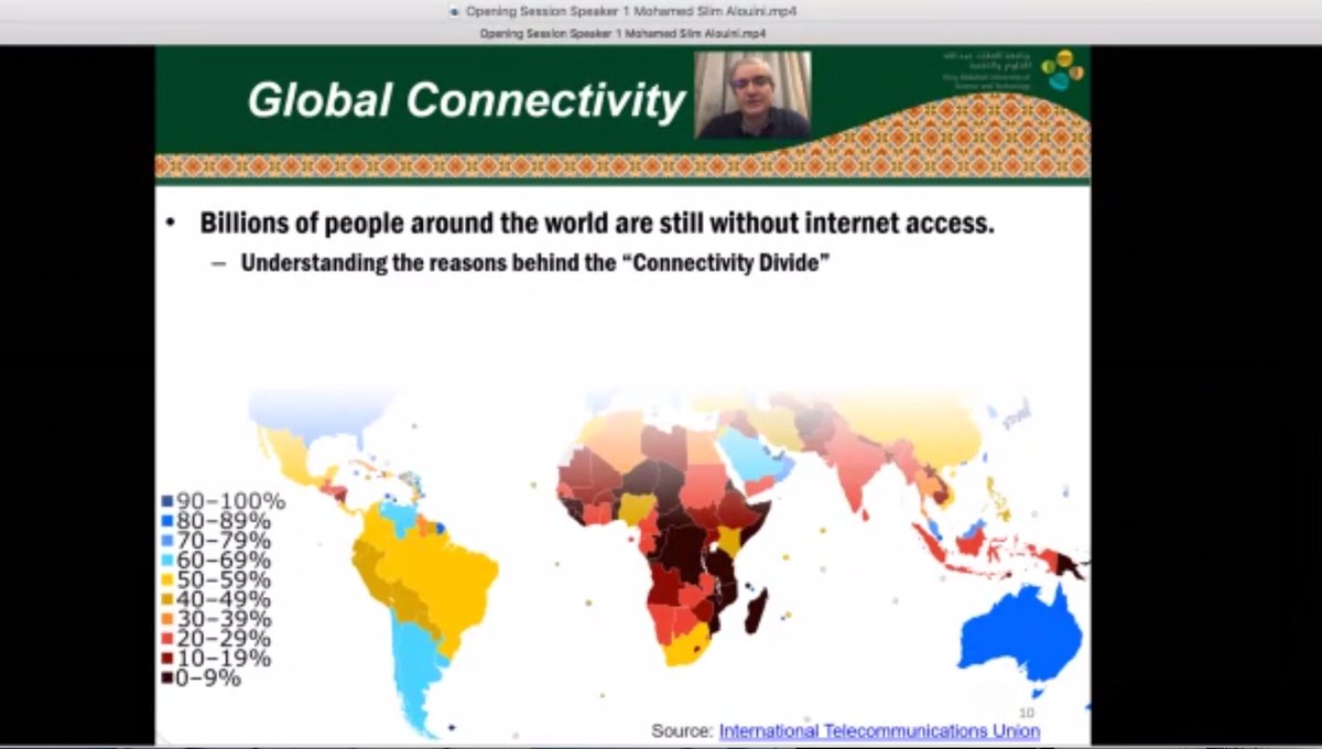 KAUST_CEMSE's tweet photo. "#6G should be about connecting the unconnected. 6G #research should aim to reduce the inequality between the haves and the have-nots. #Internet access should be considered a basic human right," says @KAUST_News Professor Mohamed-Slim Alouini #KAUST6G_Summit
#Global_Connectivity https://t.co/SnwjwDuygE