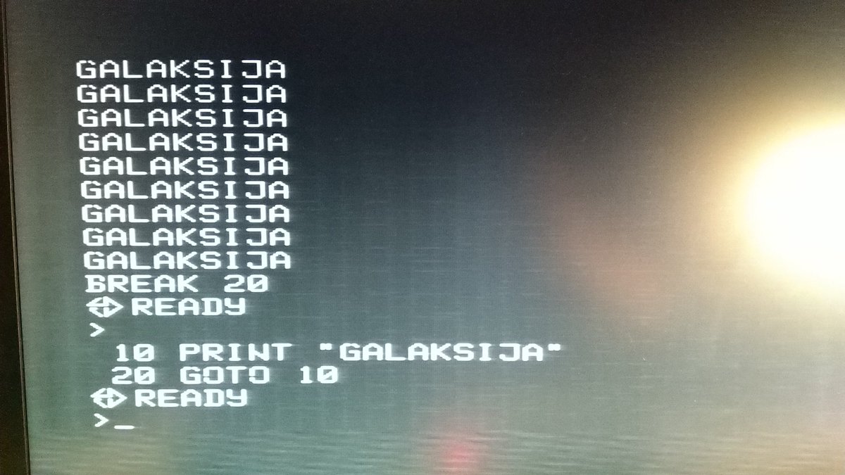 Folks this is it. Commands run, double row issue solved. It was RAM. I had a hunch. My money is on the bad socket connection. Won't mess with it more tonight. Hey, I have a working computer!!  #Galaksija