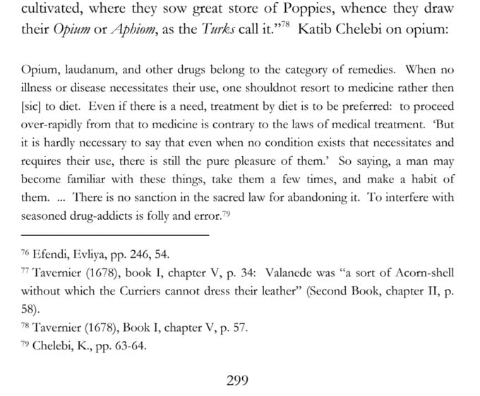 MolMoHsen's tweet image. 17th century Ottoman scholar Katip Chelebi, a brilliant polymath, was in favor of what we would today call drug legalization #druglegalization:

(From G. W. Robinette, &quot;The War on Coffee&quot;)