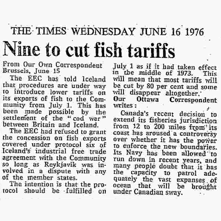 43. In 1971 the UK government chose to act to protect our struggling deep sea fishing industry in a manner consistent with 100 years of British policy while trying to square the circle between conservation and demands for protectionism.