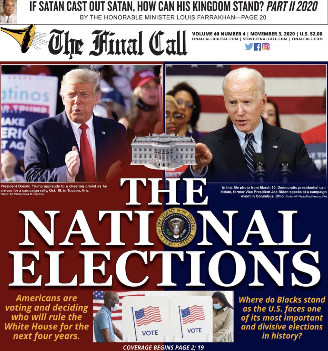 w1seone25's tweet photo. 🎺The Latest copy of The Final Call Newspaper is now available. Get your copy today of the only 💯 Truth Newspaper‼️

Please Subscribe https://t.co/LZFBtIjfok or call 866-602-1230 ext 200

#TheFinalCallNewspaper @TheFinalCall @FinalCallStore 🎺 https://t.co/JZOAA8JZku