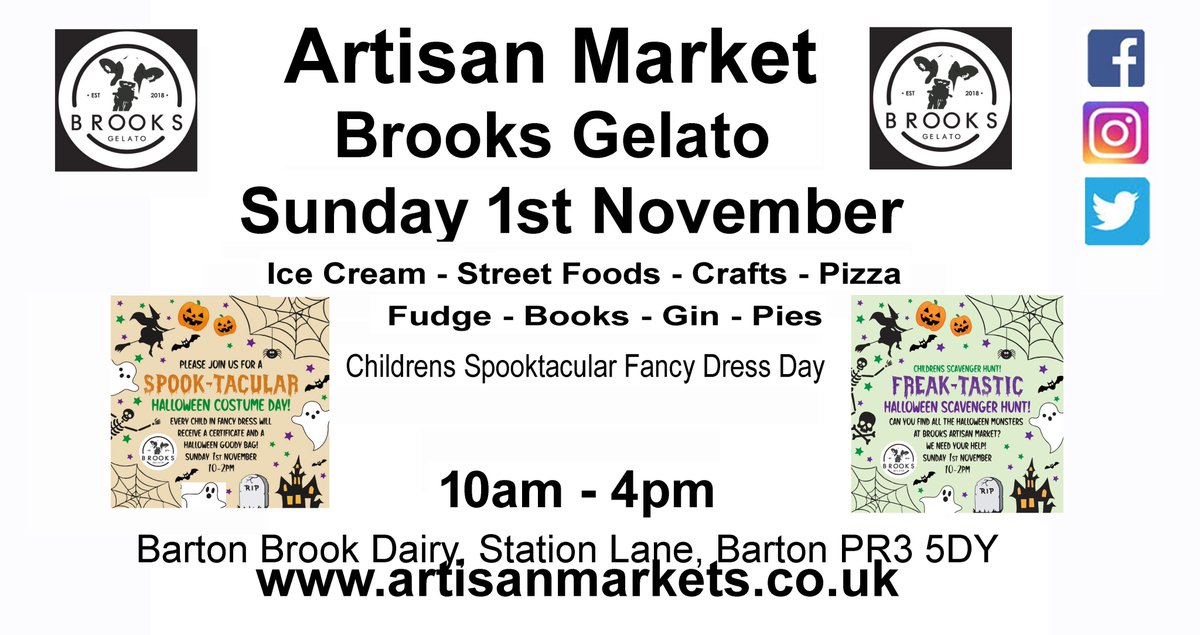 Artisan Market Sun 1st Nov <a href="/TheBartonBrook/">BartonBrookDairy</a>
@PiggeryD <a href="/thestripedpig/">The Striped Pig Co</a> <a href="/ShirleysPies/">Shirley Roberts</a> <a href="/wildfoxdistill1/">wildfoxdistillery</a> <a href="/Rockfm947/">ROCKFM 94.7</a> <a href="/thelittlebakeco/">The Little Bake Company</a> <a href="/tpcompanycrust/">Travelling Pizza Co.</a> <a href="/goosnarghgin/">goosnarghgin</a> <a href="/visitpreston/">Visit Preston</a>
<a href="/Prestonmarkets/">Preston Markets</a> <a href="/Blogpreston/">Blog Preston</a> <a href="/lancstelegraph/">Lancashire Telegraph</a>
<a href="/VisitLancashire/">visitLancashire.com</a> <a href="/visitpreston/">Visit Preston</a> @MarketingLanc 
<a href="/TwistedWheelBC/">Twisted Wheel Brew Co.</a>