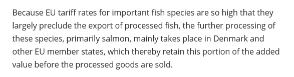 44. This time the trade-off is continuity that protects our fish processing industry and being seen to be uncompromising in a area that has been unfairly portrayed as a sell-out for 20 years. That’s not going to be easy, and it's not just the fish industry at stake here. /End
