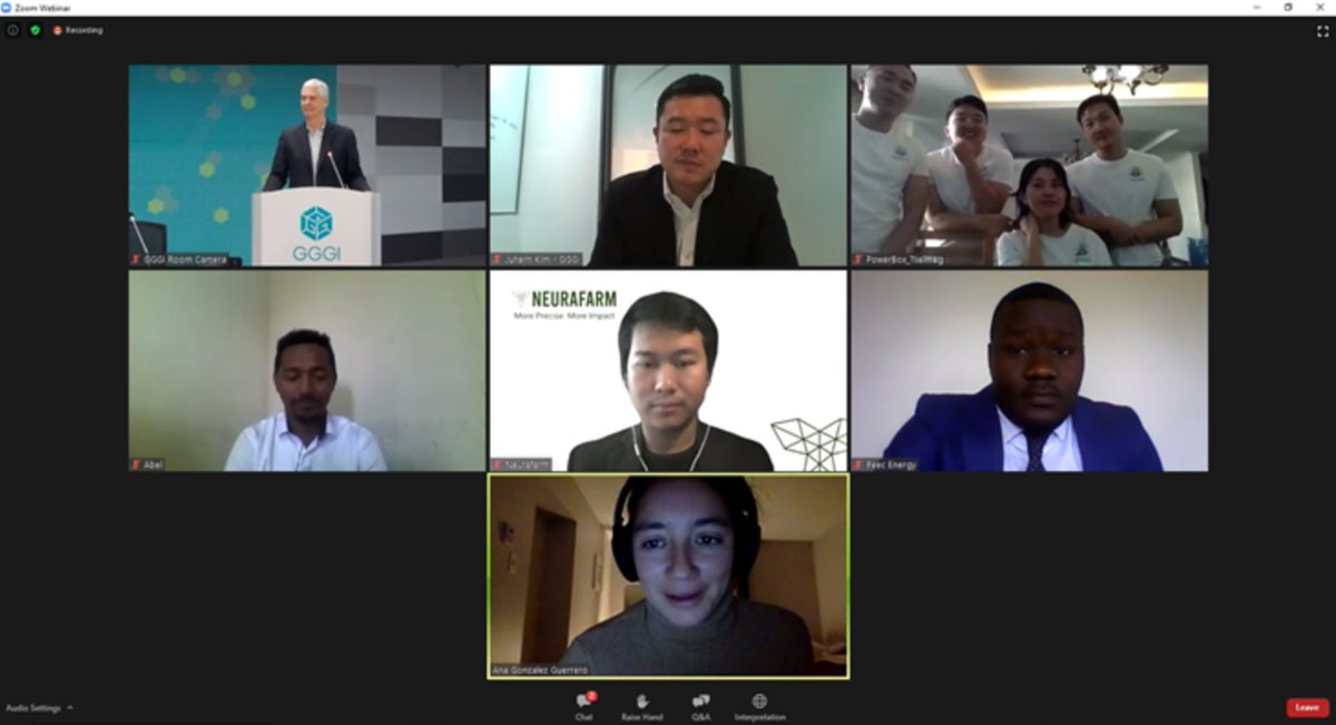 GGGI, <a href="/studentenergy/">Student Energy</a>, and <a href="/YouthClimateLab/">Youth Climate Lab</a> are pleased to congratulate the four winners of the 2020 #Greenpreneurs #Business #Plan #Competition:🎉 The winners were announced during the #Greenpreneurs virtual event today! 

✅ Neurafarm
✅ Bamboo Labs
✅ Power Box
✅ Peec Energy