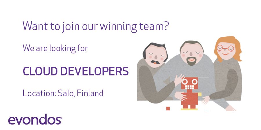 Oletko #pilviosaaja, joka etsii uusia haasteita? Liity osaksi kasvutarinaamme! R&amp;D-tiimimme etsii riveihinsä kokeneita pilviteknologioiden taitajia. 
Kiinnostuitko? Lisätietoa löydät osoitteesta: linkedin.com/jobs/view/2211… #rekry #avoimettyöpaikat #EvondosLife