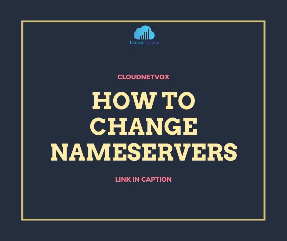cloudnetvox's tweet image. Learn how to change Nameservers from our knowledgebase today: cloudnetvox.com/clients/index.… #repost #cloudnetvox #nameserver #vps #webdesign #webdev #blog #blogger #uxdesign #webhost #webhostingcompany