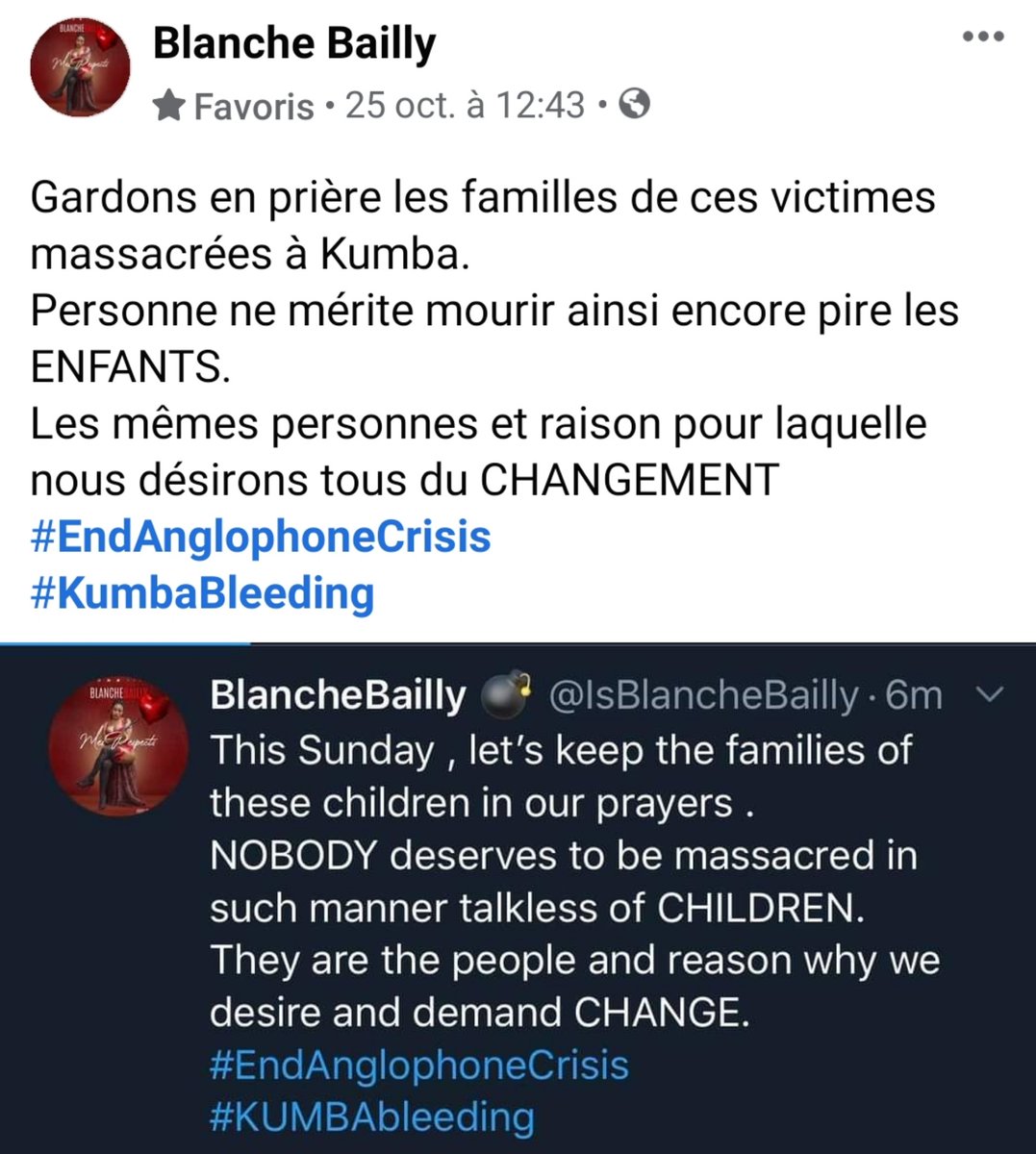 Bimstr237's tweet photo. C'est pas l'affaire d'une seule personne, la paix est ce que nous recherchons. 
Mobilisation des artistes Camerounais 🙏🏽

#PrayForKumba
#PeaceinCameroon
#EndAnglophoneCrisis https://t.co/IPMBGoFEbM