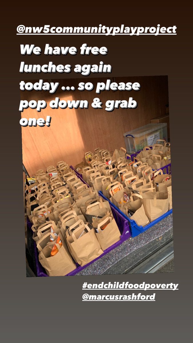NW5PROJECT's tweet photo. Free lunches again today to any child or young person. Just pop by and grab one and enjoy! #ENDCHILDFOODPOVERTY #supportourcommunity #Supportouryoungpeople #kentishtown #NW5 https://t.co/xBkpmPbtF1
