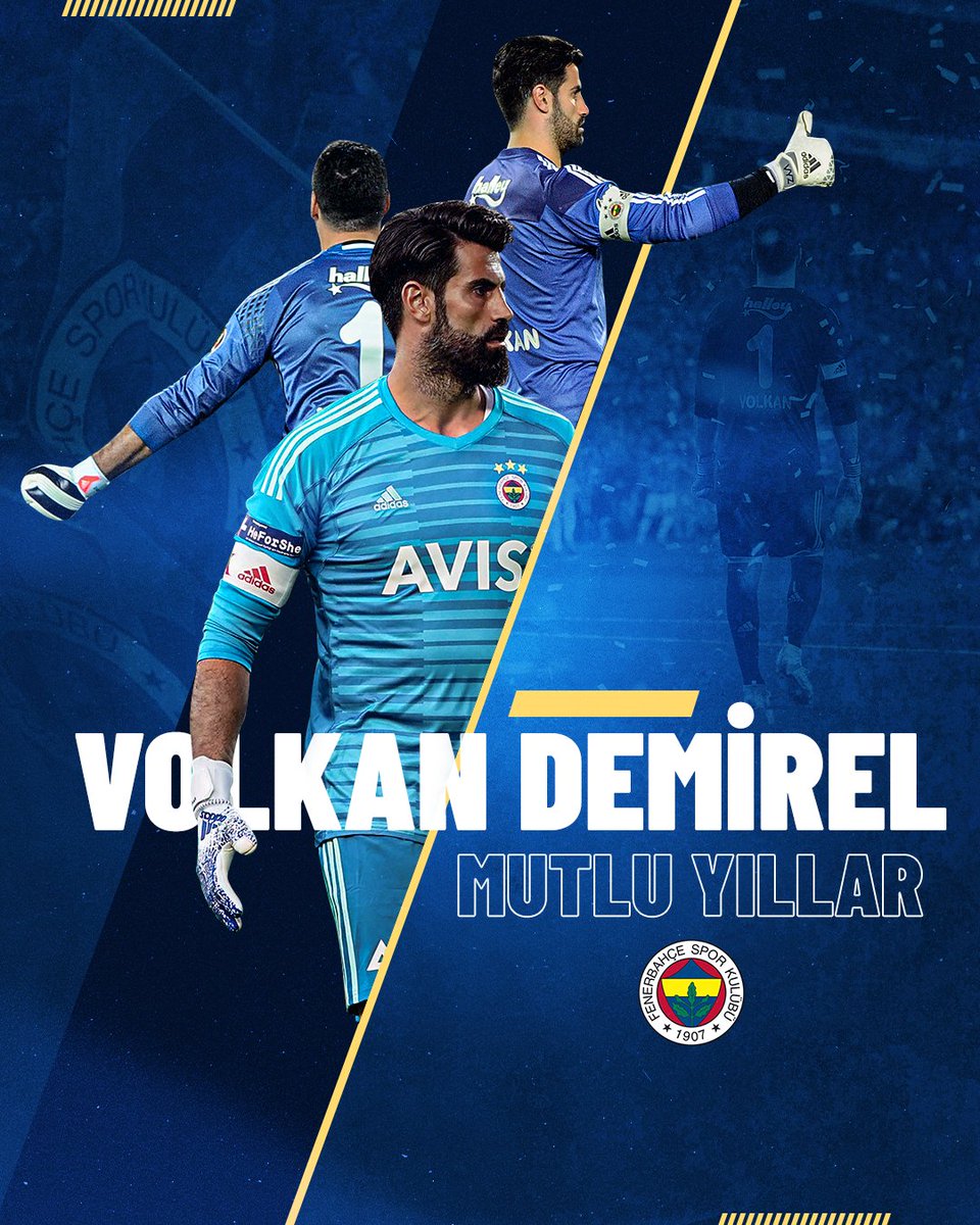 Futbol Takımımızın yardımcı antrenörü, efsane Kaptanımız Volkan Demirel'in doğum günü. Mutlu yıllar @1VolkanDEMIREL! 🎂