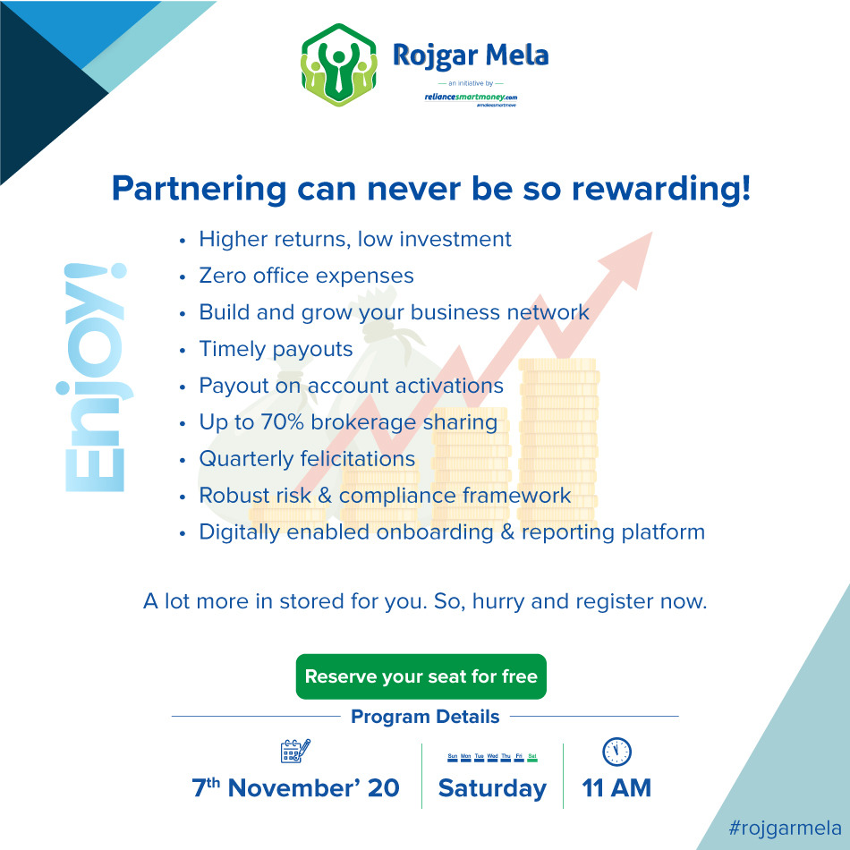 indusindmoney's tweet photo. We strive to bring you the benefits you always wanted. Find out what more is stored in for you and learn mantras for running a successful business.
Register now -https://t.co/DjLOG9TyLe
Or like our Facebook page to access live streaming of the program.
#rojgarmela #makesmartmove https://t.co/qfRfi1k6ET