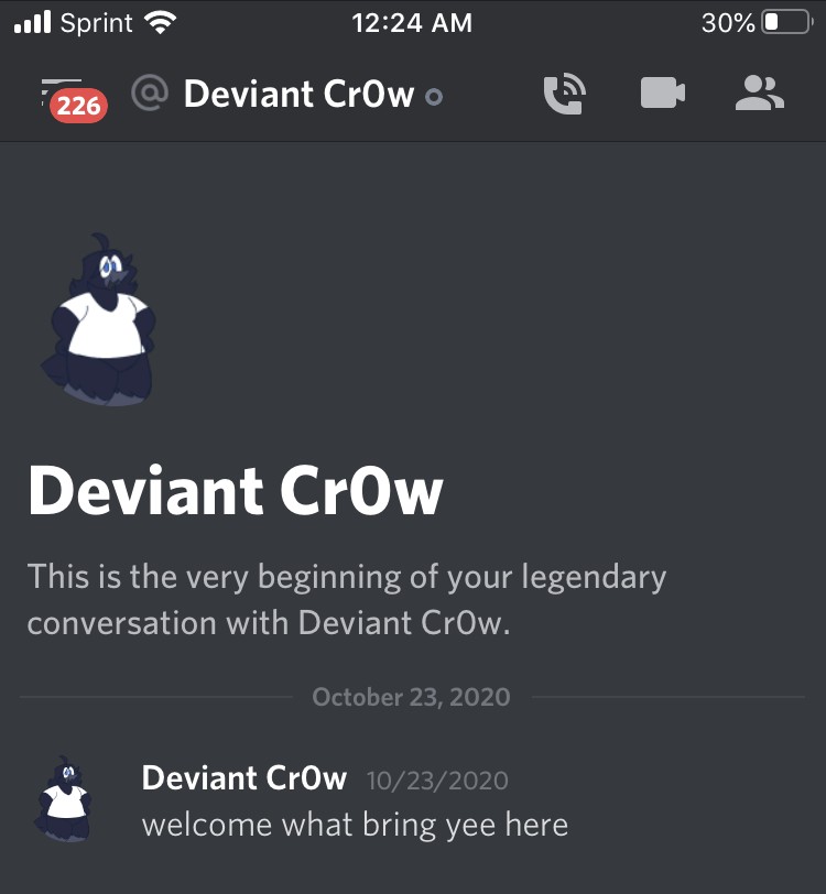 So when Deviant Crow talks to you first time, she says to you "welcome what bring yee here?" as seen in first photo, in the fake screencap (second photo), it says "cool, why ya come here?" This is something the real Crow never says. Therefore. The first screencap is a fake (2/4)