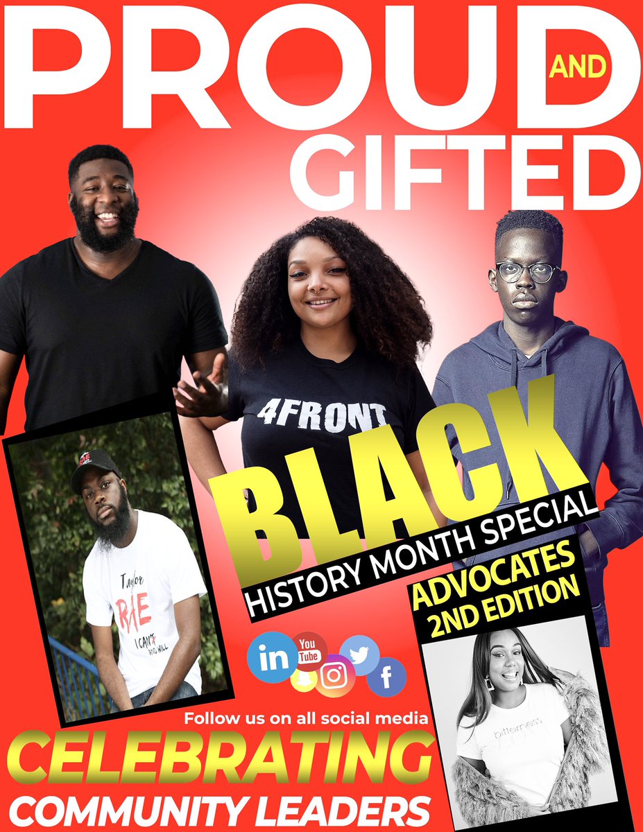 proudandgifted's tweet photo. Advocates 2nd Editionπππ celebrating amazing people who fight for our Youths to live in a better worldβπΎβπΎβπΎ #BHM2020 #proudandgifted #BlackLivesMatter #bhm #advocates #4frontproject #betterworld https://t.co/iqVuRqTnG3