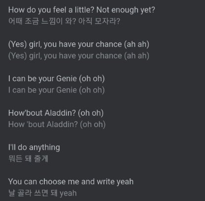 Here, yet again, he describes his love for us. The lyrics are framed and sung by Jimin in such a way, that could also be read as something erotic. It actually depends on the reader's mind. If you're into sensual stuff, each line would sound complex, but if your mind is ++