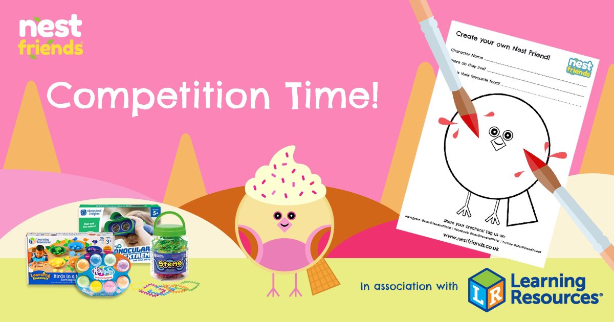 Looking for a fun #halfterm activity for your little ones?

Nest Friends have teamed up with @learningresourcesuk to offer 1 lucky winner an amazing nest prize bundle + 2 exciting runner up prizes!

To enter visit 👉🏼 blog.learningresources.co.uk/create-a-bird-…

Good luck! 🖍✂️