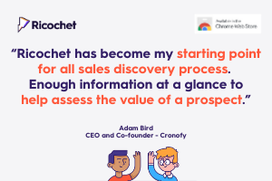 RicochetAI's tweet photo. We ❤️ to see reviews like this from Ricochet users 🤩 https://t.co/3FQOdpxGf7