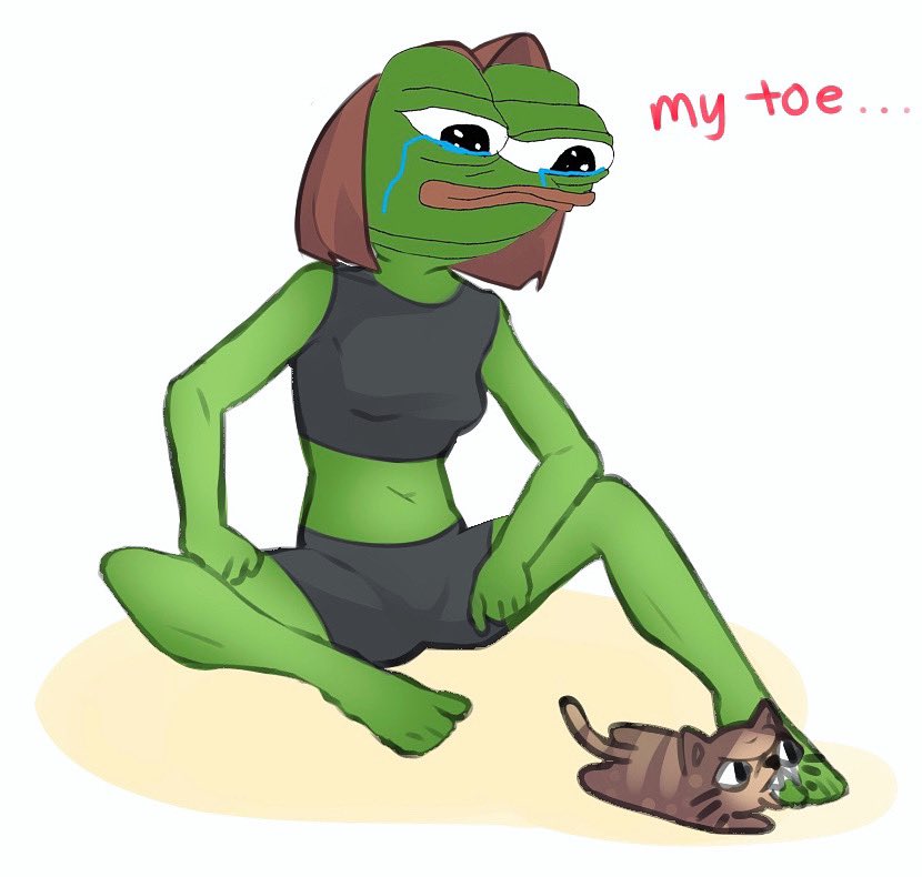 A cat bit my toe and now it’s infected. Here’s a self portrait of it. :’)
______________________________________
#art #commission #illustration #anime #illustrator #furry #artist #animeart #digitalart #digital #contest #fanart #artraffle #artcontest #freeart #pepe #meme https://t.co/lS81JviXW7