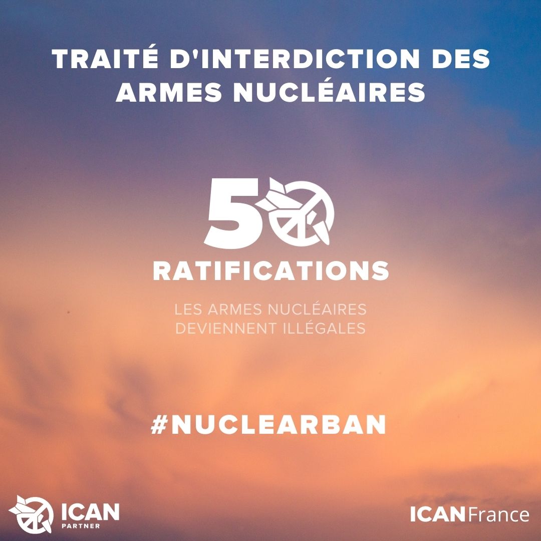 Threads(petit) sur le Traité sur l‘interdiction des armes nucléaires  #TIAN qui a obtenu sa 50e ratification permettant (art 15) de rentrer en vigueur dans 90jours=22 janvier2021 Armes nucléaires seront illégales selon Droit Internationalwebinaire ce27/10  https://bit.ly/2TsFvOy 