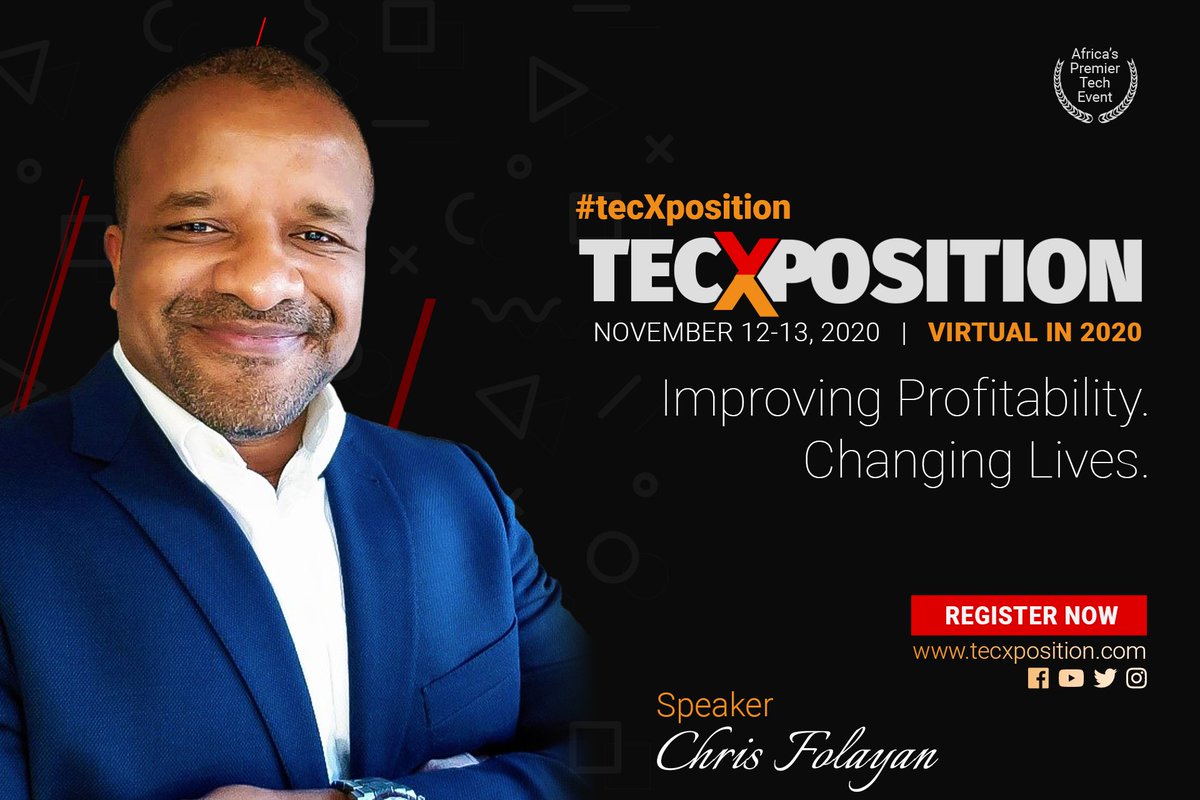 tecxposition's tweet photo. Speaker introduction series.
Meet @ChrisFolayan Founder & CEO of Mall for Africa, Link Commerce.
Full profile: https://t.co/6TZcPFluhU
#innovation #startups #technews #tecXposition #tecXhack4Growth
@UKinKenya
@UKSATechHub
@ukngtechhub
@UKIsraelHub
@tradegovuk_GEP
@4Afrika https://t.co/3C7t8UTrzK