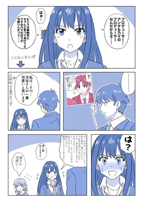 小学生レベルのマウントの取り合いをする2人(完)
【渋谷凛編】
#デレマス 