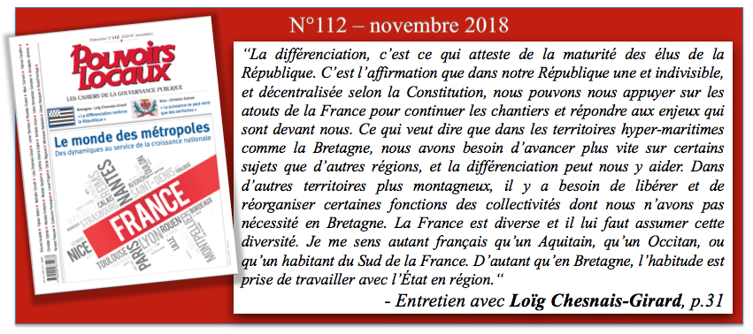 PouvoirsLocaux's tweet photo. ✒️#Extraitdelecture #PouvoirsLocaux n°112 – 2018. Entretien avec Loïg Chesnais-Girard „La différenciation renforce la République et il ne faut pas hésiter à passer la main aux régions"
#rétrospective #Différenciation
📚→ La collection sur -> : https://t.co/iAITHxjamc
@LoigCG https://t.co/DIfHUp2Hjh