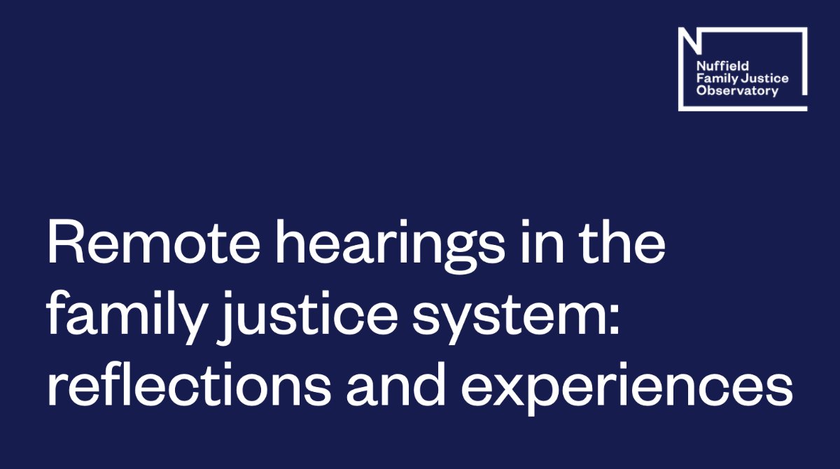 Nuffield Family Justice Observatory tweet media