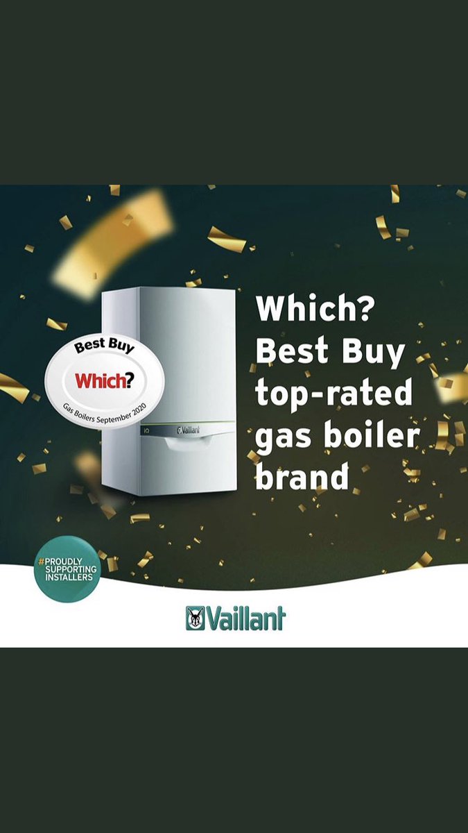 Take a look at the WHICH BEST BUY 2020 it even comes with a 10 year warranty ! Why not DM me for more details and what Vaillant can do for you 👍 <a href="/vaillantuk/">Vaillant UK</a>