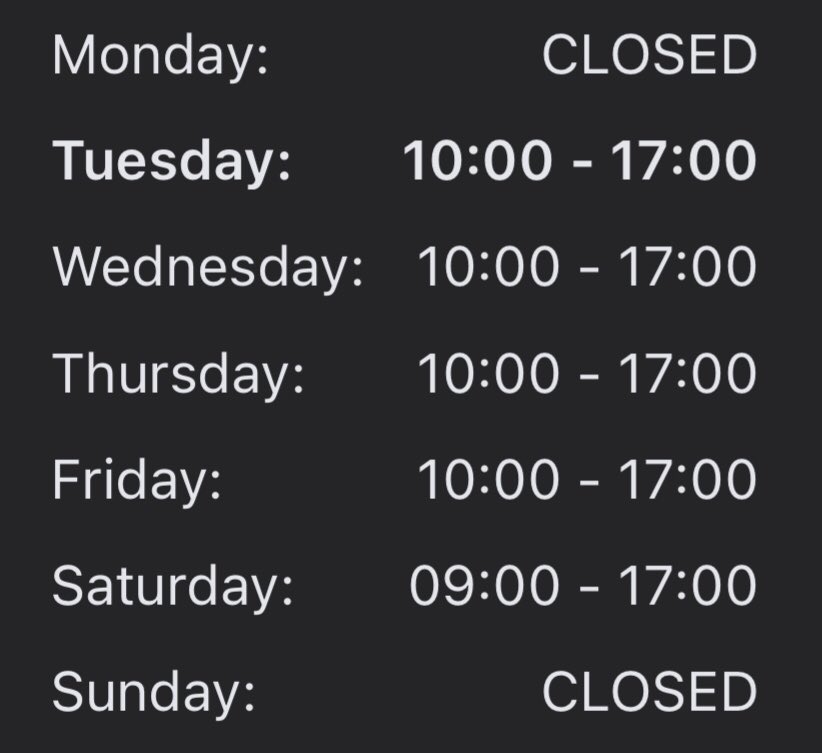 New customer opening times going forward in to the winter, thanks to all our customers over the last few months in challenging times and hope we can be of help going forward 👍🏻 Keep pedalling 🚴🏼‍♀️🚴🚴🏼‍♂️
Craig and Bill.