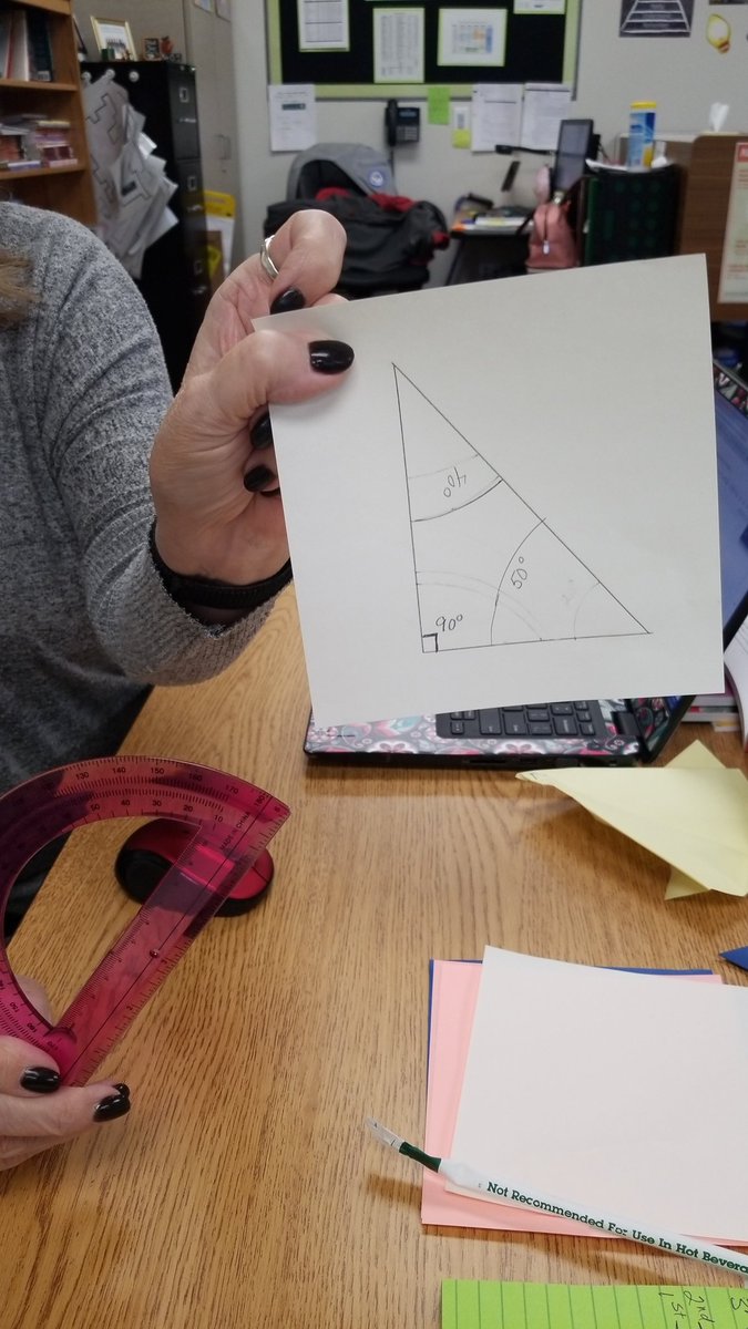 jadamseducator's tweet photo. @LiscanoQuest's VA students are measuring angles and SCAMPERing with origami penguins today. 
@FISDAdvAcad 
#FISDQUEST
@LiscanoElem https://t.co/FXAWuZavE4